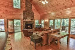 Rushing River Lodge by Mountain Oasis | Rustic Cabin on Cartecay - Image 5