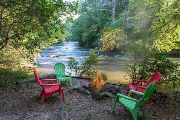 Rushing River Lodge by Mountain Oasis | Rustic Cabin on Cartecay - Image 1