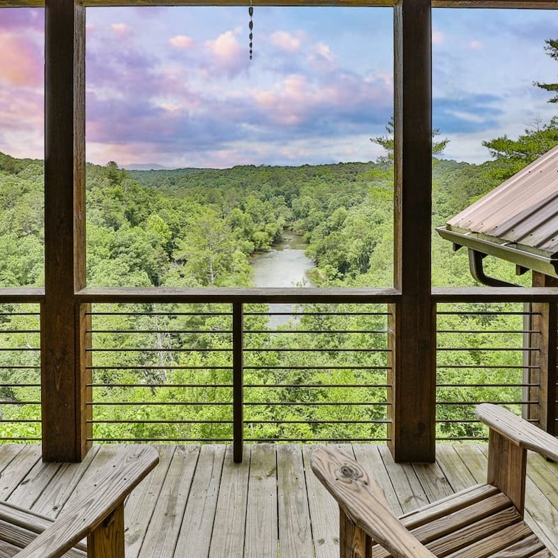 Mountain River Lodge | River View Cabin in Ellijay