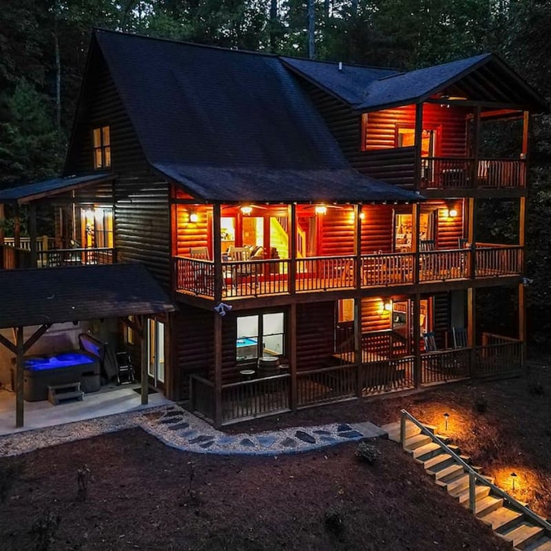 Grand Slam Riverhouse by Mountain Oasis | Riverfront Cabin
